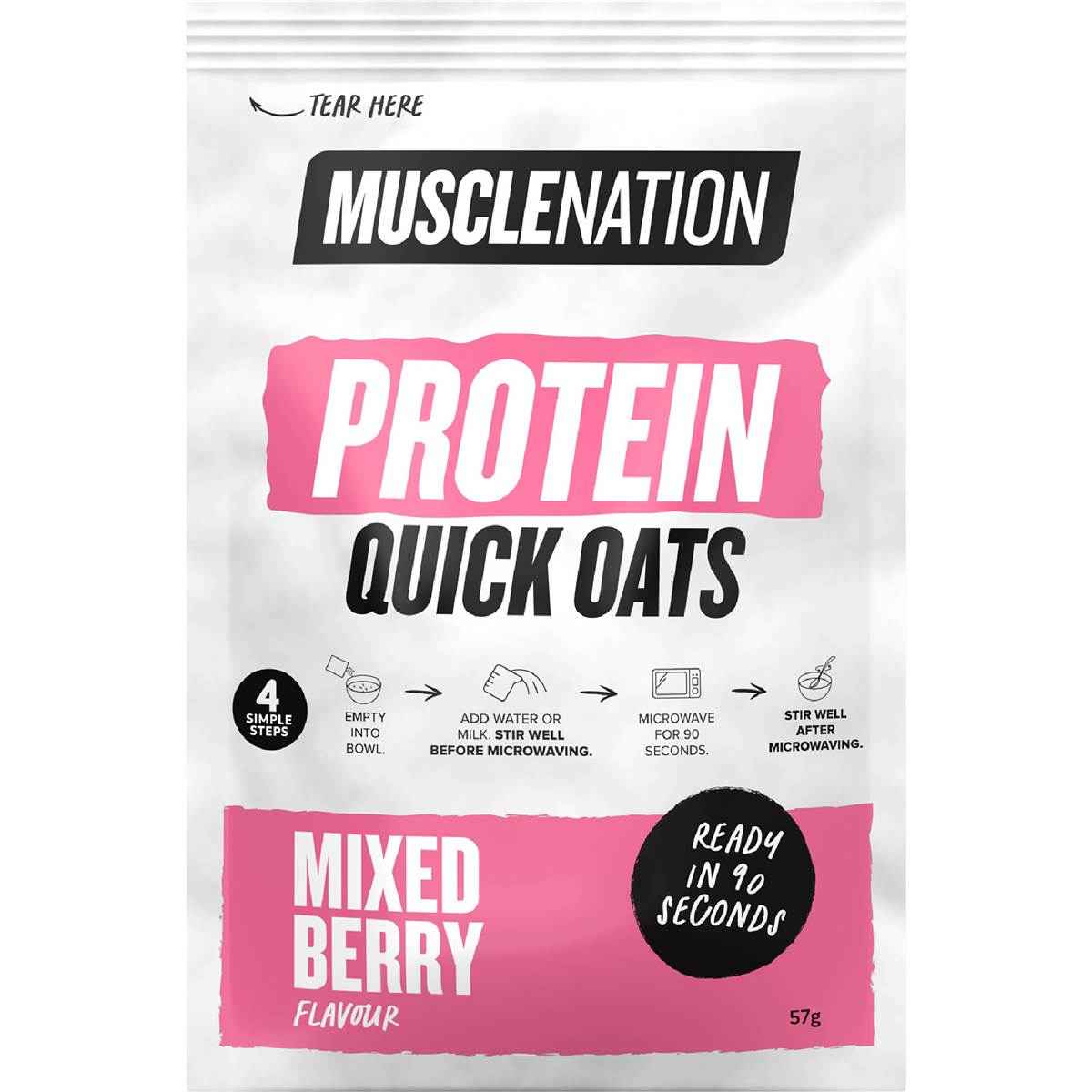 Muscle Nation Protein Oats Variety Sachets 6 pack