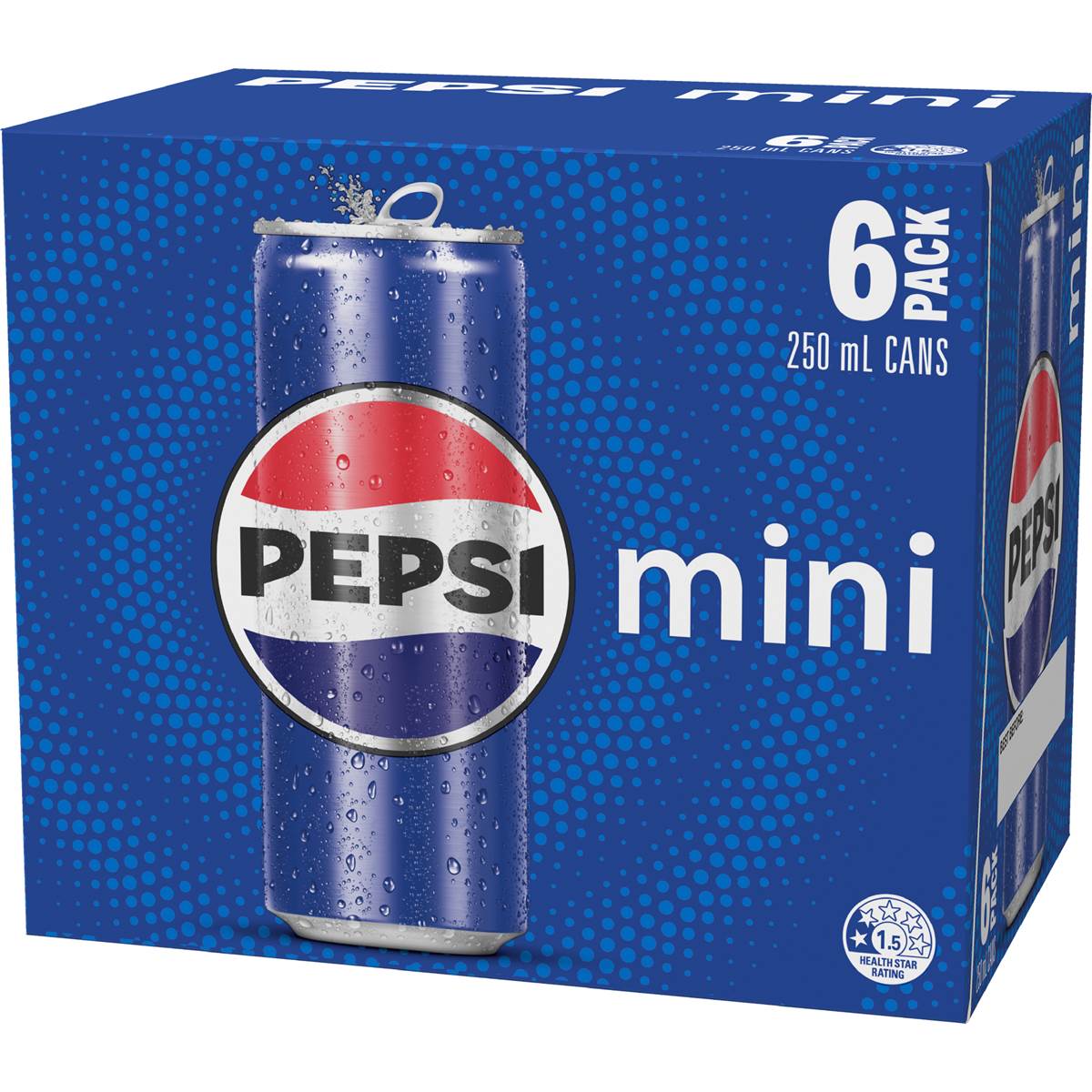 Pepsi Soft Drink Cans 250mL x 6 pack