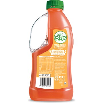 Diet Rite Cordial Apple Peach & Raspberry 1L
