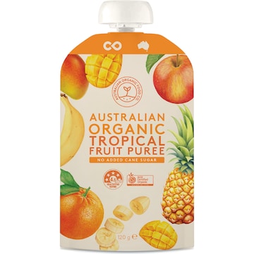Australian Organic Food Co. Tropical Fruit Puree 120g