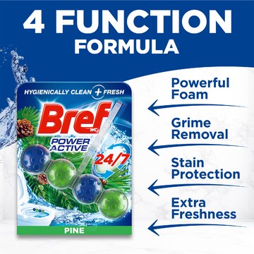Bref Power Active Juicy Pine Toilet Cleaner Block 50g