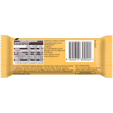Cadbury Old Gold Turkish Delight Chocolate Bar 50g