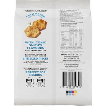 Smith's Crackers Sour Cream & Onion Snack 160g