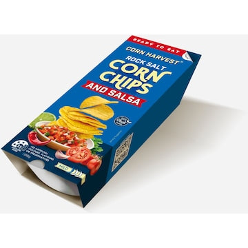 Corn Harvest Corn Chips & Salsa Rock Salt 100g