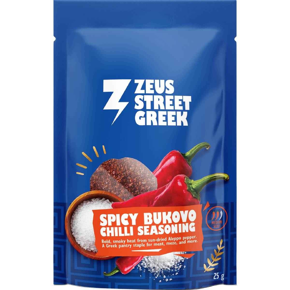 Zeus Street Greek Spicy Bukovo Chilli Seasoning 25g