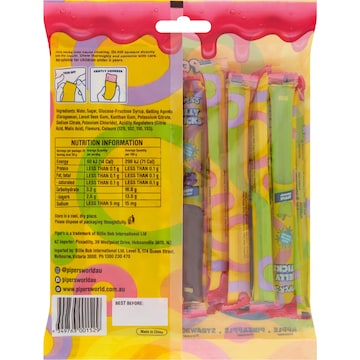 Piper's Fruit Jelly Sticks 400g