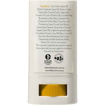 Little Urchin SPF50 Kids Natural Zinc Stick Clear 20g