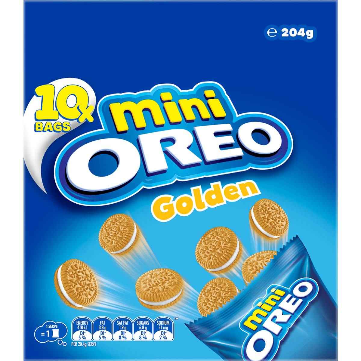Oreo Mini Golden Cookies Multipack 10 pack