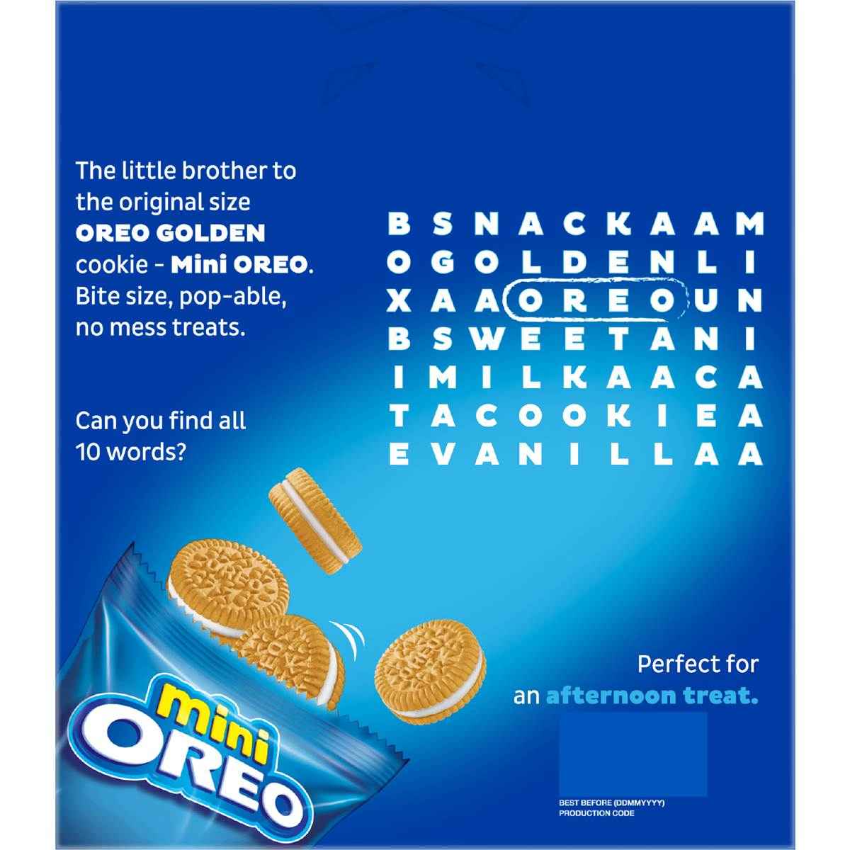 Oreo Mini Golden Cookies Multipack 10 pack