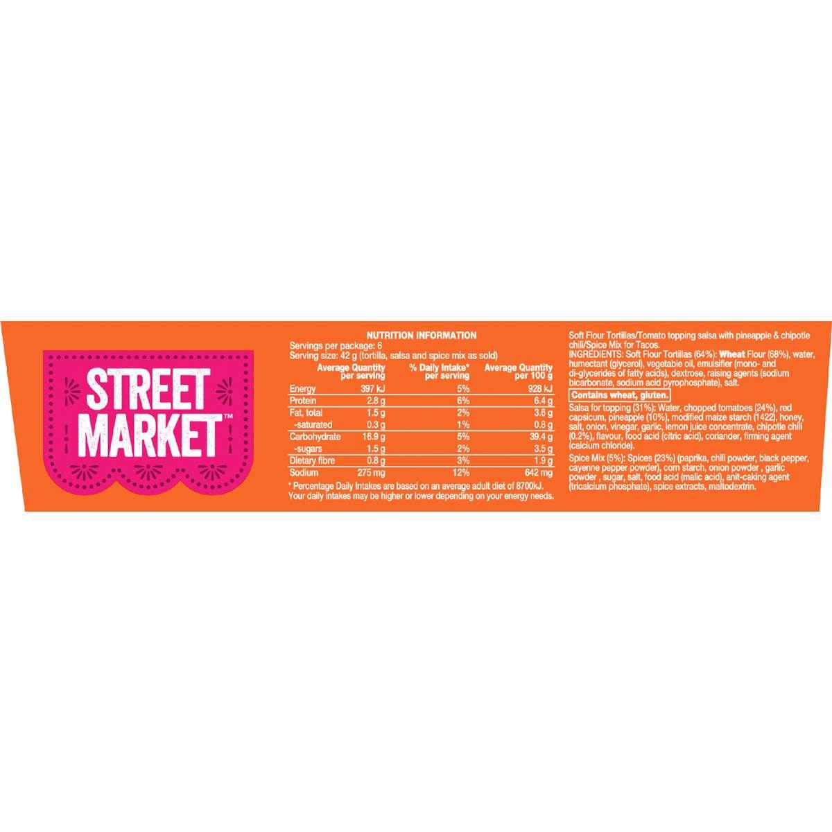 Old El Paso Street Market Soft Taco Kit Al Pastor 257g