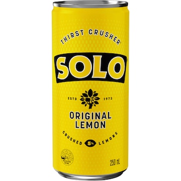 Solo Lemon Soft Drink Can 250mL