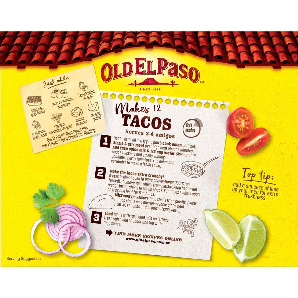 Old El Paso Original Taco Shells 12 pack