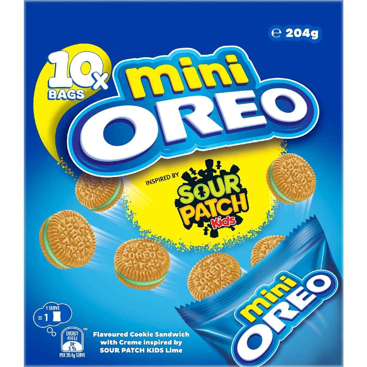 Oreo Mini Cookies Sour Patch 10 pack