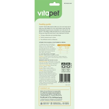 Vita Pet Chewz BBQ Rack Of Ribs 3 pack
