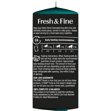 Dine Fresh Fine Wet Cat Food Salmon Tuna & Trout In Gravy 50g x 6 pack