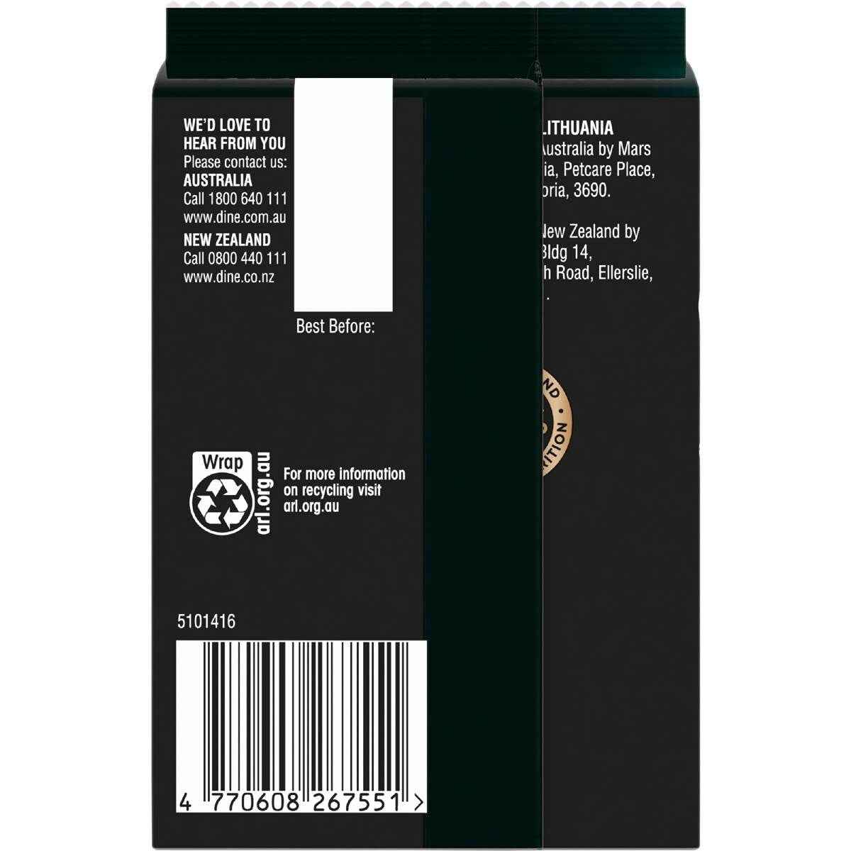 Dine Fresh Fine In Gravy Chicken Turkey & Duck Wet Cat Food 50g x 6 pack