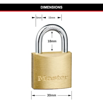 Master Lock Brass Pad 30mm 2 pack