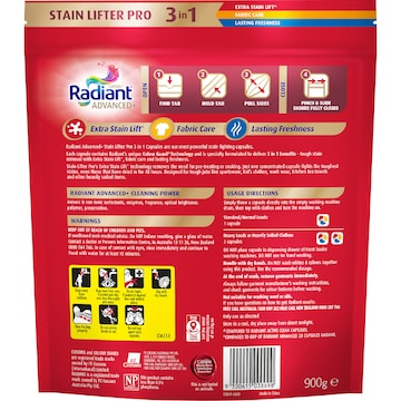 Radiant Advanced Stain Lifter Capsules 45 pack