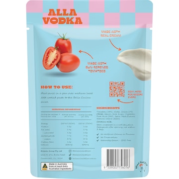 Bella Cucina Alla Vodka Pasta Sauce 400g