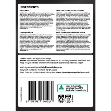 The Man Shake Favourites Meal Replacement Powder Sachets 56g x 8 pack