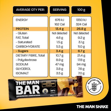 The Man Bar Honeycomb Choc 50g