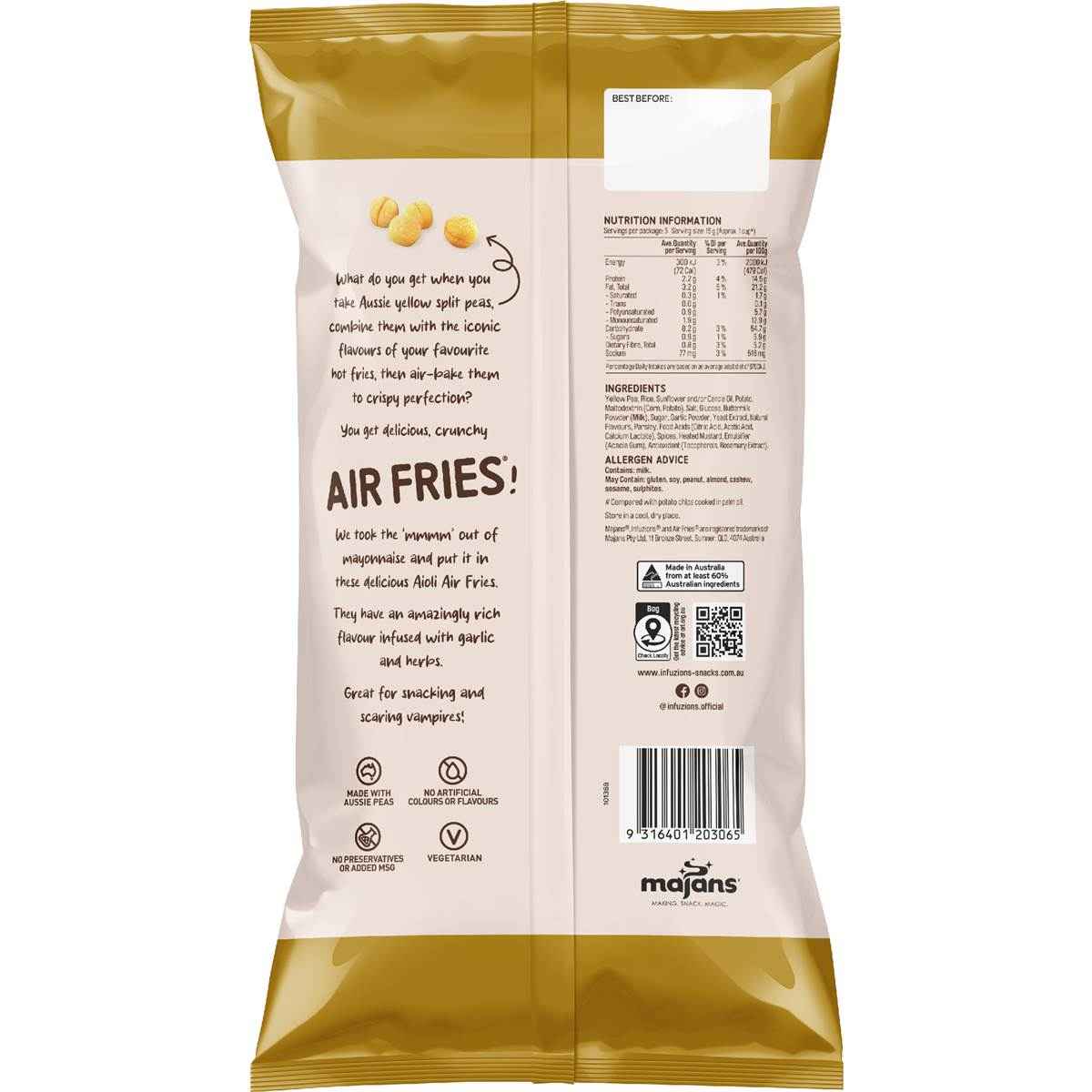Infuzions Air Fries Aioli 5 pack