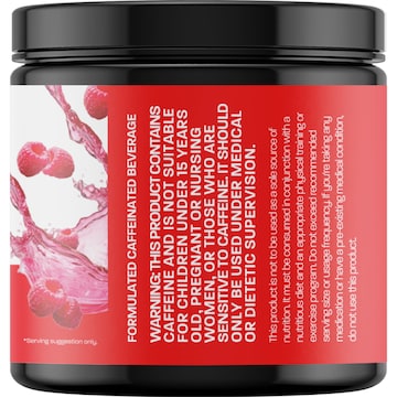 The Man Shake Burn & Energy Powder Raspberry 160g