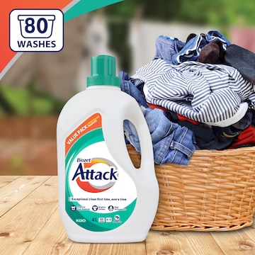 Biozet Attack Attack Laundry Liquid Detergent 4L