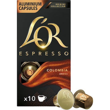 L'Or Espresso Colombia Intensity 8 Coffee Pods 10 pack