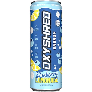 OxyShred Energy Drink Blueberry Lemonade 355mL