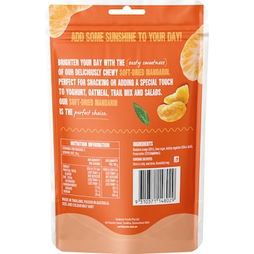 Earthly Eats Soft Dried Kiwi Mandarin 100g