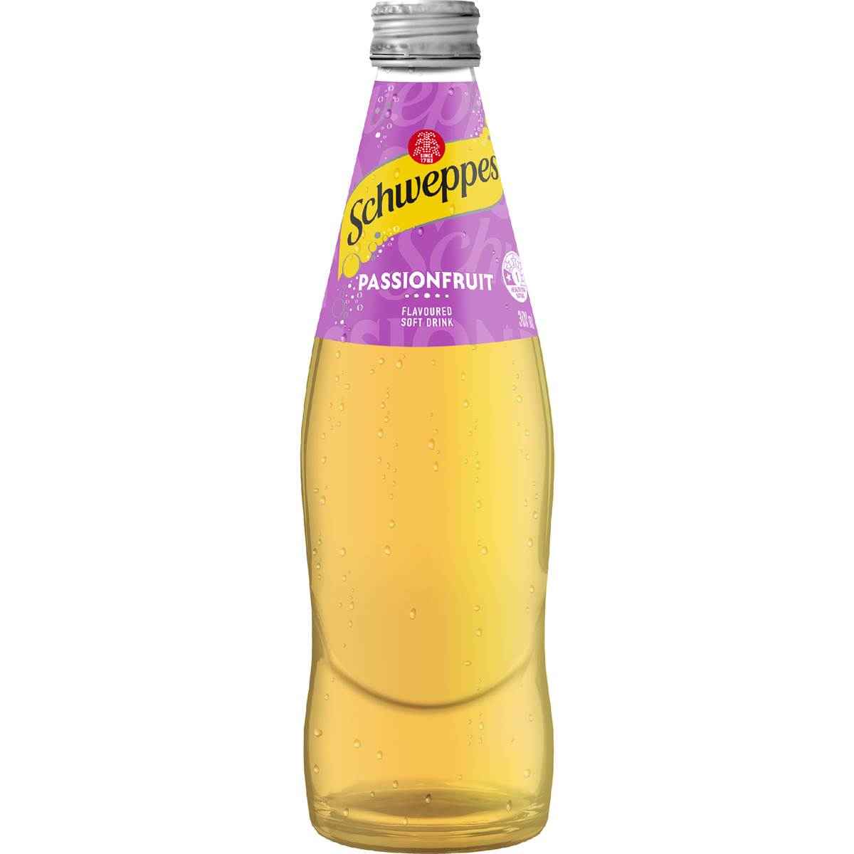 Schweppes Passionfruit Soft Drink 300mL x 4 pack