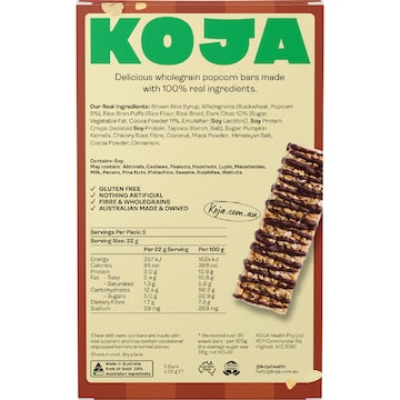 Koja Wholegrain Popcorn Bar Salted Caramel 5 pack