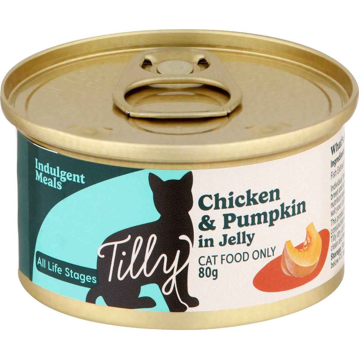 Tilly Wet Cat Food Can Chicken & Pumpkin In Jelly 80g