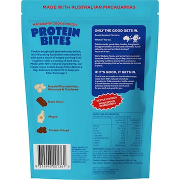 Wallaby Protein Bites Cookie Dough Macadamia Maple 100g