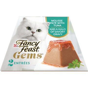 Fancy Feast Gems Mousse Pate With Tuna Wet Cat Food 57g x 2 pack