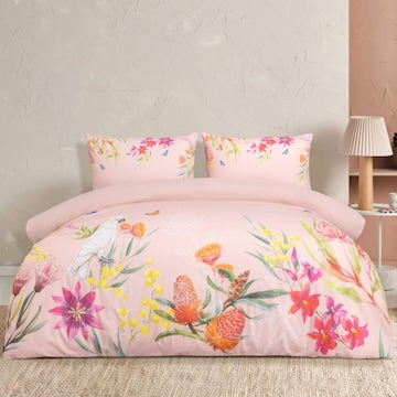 Australiana Bloom Queen Quilt Cover Set each