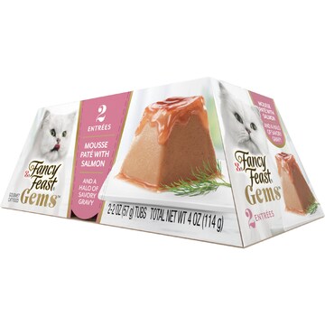 Fancy Feast Gems Mousse Pate With Salmon Wet Cat Food 57g x 2 pack