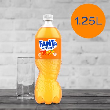 Fanta Orange Zero Sugar Soft Drink 1.25L