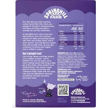 Springhill Farm Rice Puff Bars Vanilla Sprinkles 4 pack