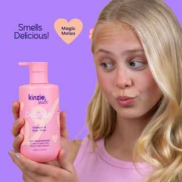 Kinzie Kids Detangle 2 In 1 Shampoo & Body Wash 330mL