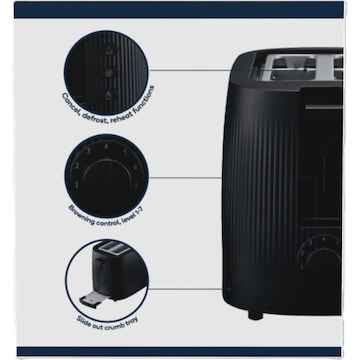 Adesso 2 Slice Toaster Assorted each