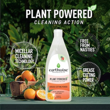 Earthwise Plant Powered Dish Liquid Orange & Eucalyptus 900mL
