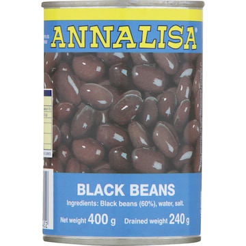 Annalisa Black Beans 400g