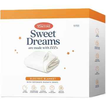 Tontine Sweet Dreams Electric Blanket Queen Bed each