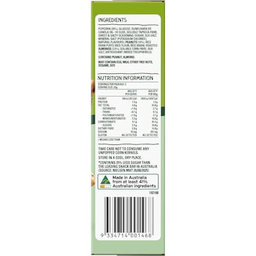 Cobs Crunchy Popcorn Bars Sweet & Salty Almond 5 pack