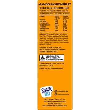 Snack HQ Natural Fruit Slice Mango Passionfruit 5 pack