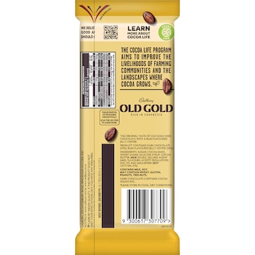 Cadbury Old Gold Bundaberg Rum Chocolate Block 180g