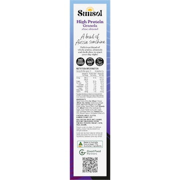 Sunsol High Protein Granola Choc Almond 450g