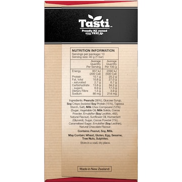 Tasti Protein Bar Nutty Choc 10 pack